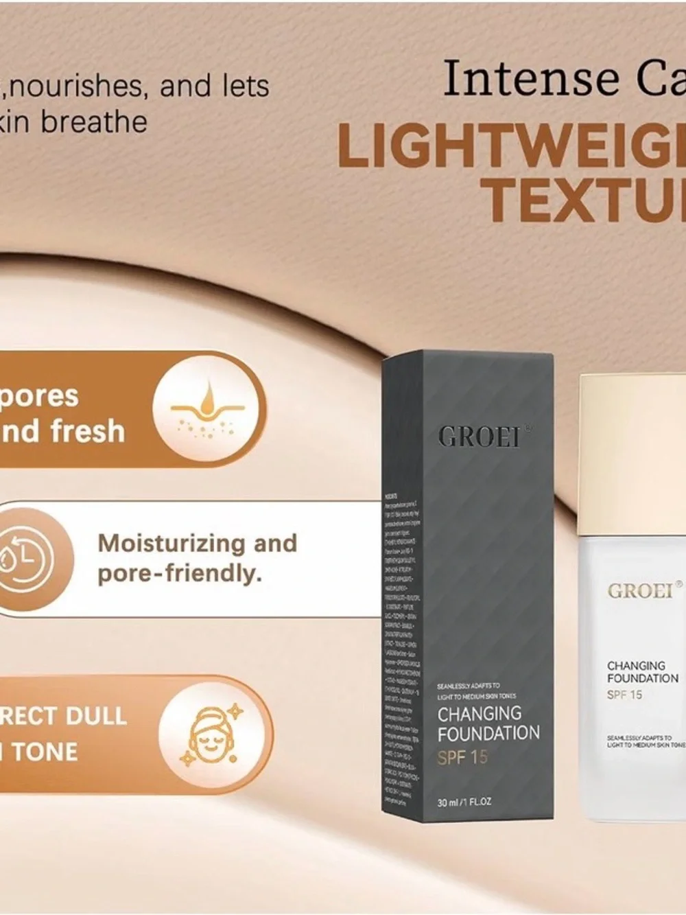 GROEI Changing Foundation SPF 15 – Exp 02/28